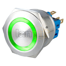 Load image into Gallery viewer, 25mm 5A 250VAC IP65 1NO1NC Ring Illuminated Anti Vandal Switch